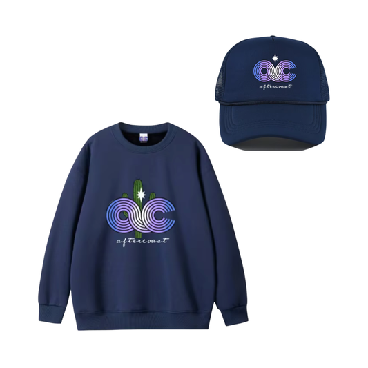 Crewneck & Trucker Cap